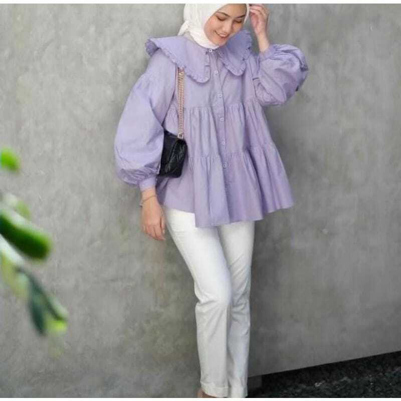 LUNA BLOUSE TUNIK TERBARU BAHAN KATUN RAYON LD 11O