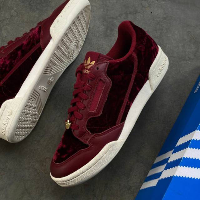 Adidas Continental 80 OG Velvet Pack "Collegiate Burgundy" (EH0173) BNIB.