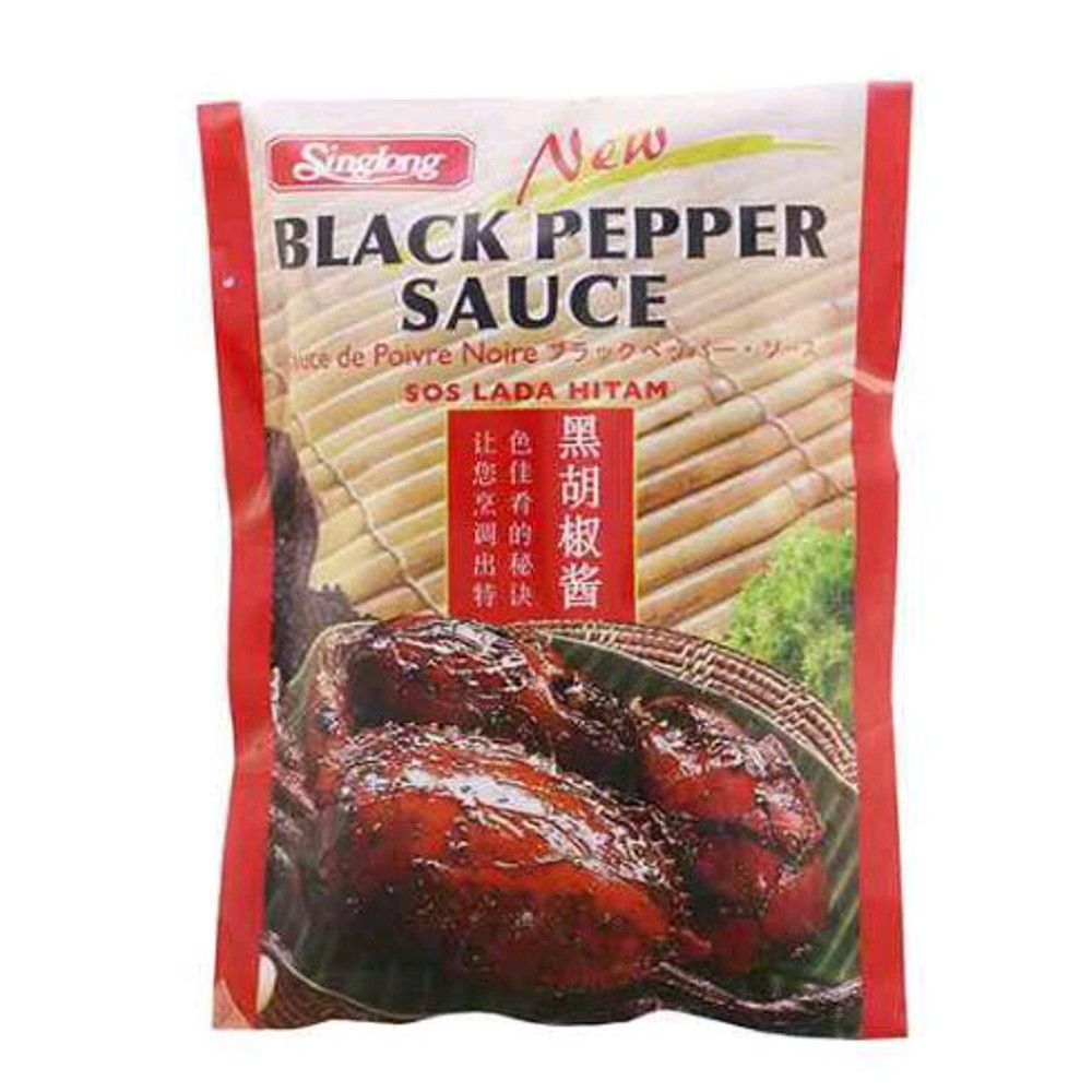 

Singlong Black Pepper Sauce Paste Saus Kepiting Lada Hitam Seafood Blackpapper Sauce