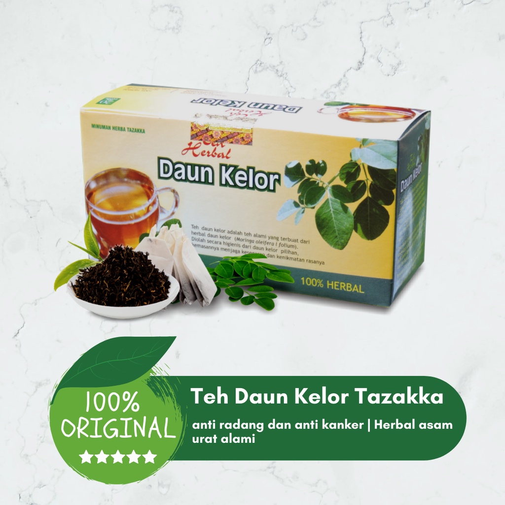 

TEH HERBAL DAUN KELOR TAZAKKA TEH KELOR CELUP