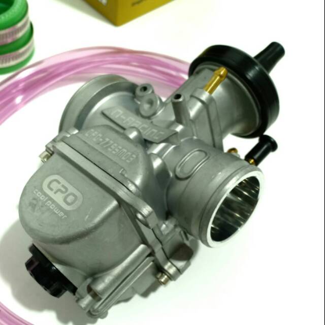 Karburator Pwk 30 CPO Original Warna Silver Series Air Strike Bonus Pilot Main Jet Jarum Intake