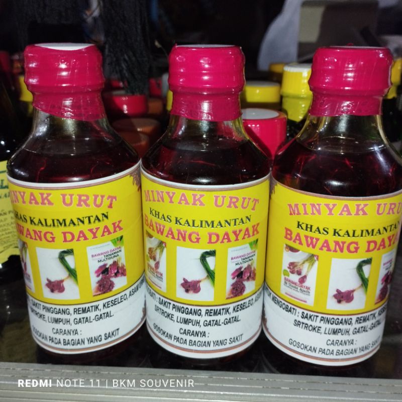 Minyak urut bawang dayak