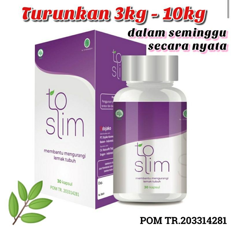 COD Jamu pelangsing TOSLIM herbal/obat diet/obat pelangsing