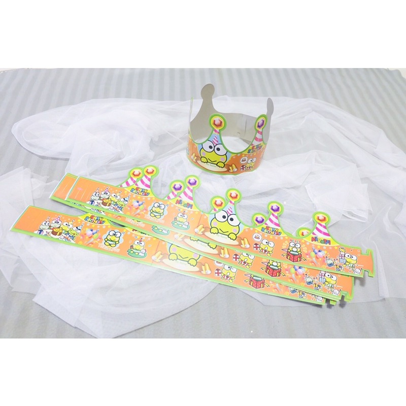 topi ulang tahun mahkota keroppi hellokitty tsumtsum lol littlepony frozen unicorn tayo