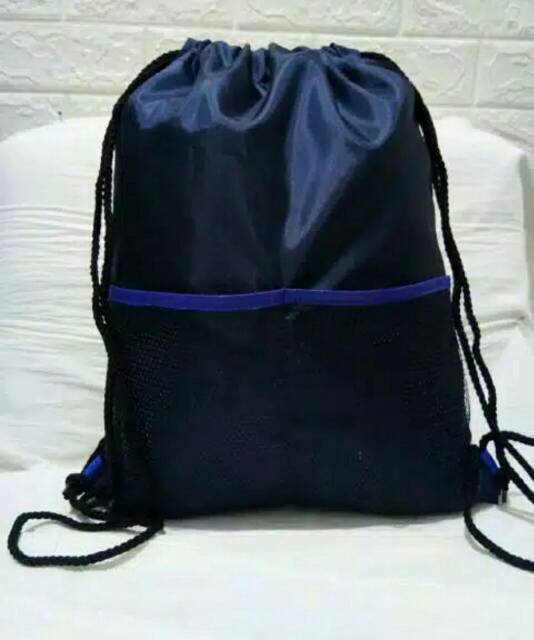 String Bag Polos Tebal Jaring /Drawstingbag Parachute Basic