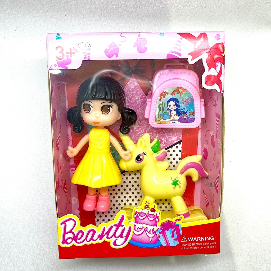 MAINAN ANAK PEREMPUAN MAINAN BONEKA FASHION MAINAN SET BEAUTY UNICORN