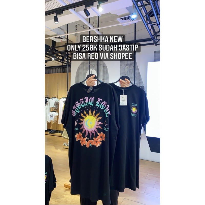 KAOS DRESS OVERSIZE BERSHKA (JASTIP)