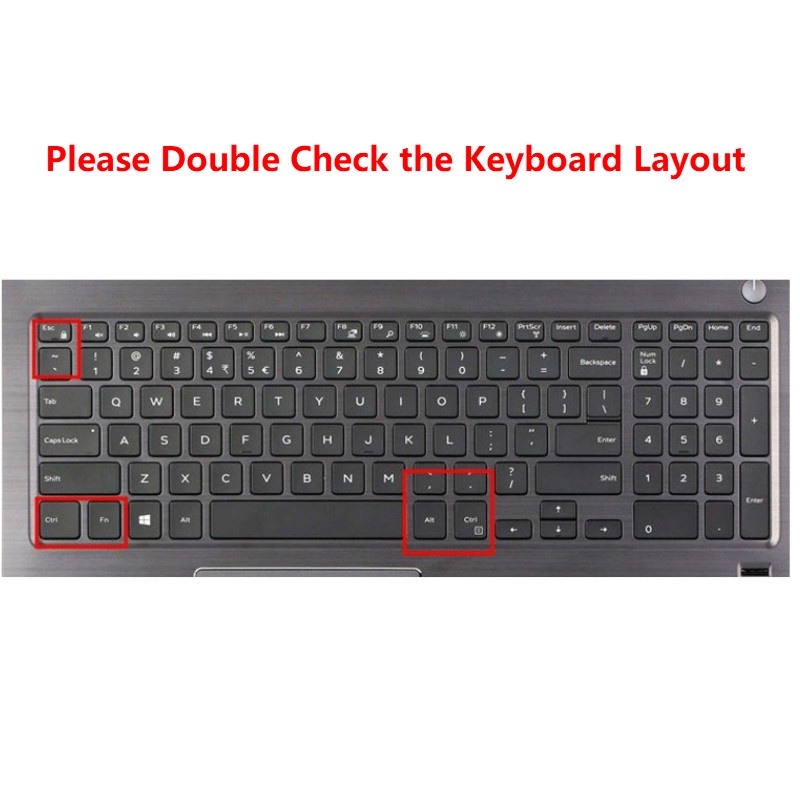 For 15.6 Inches Dell V7570-R1645S R2765S  Soft Ultra-thin Silicone Laptop Keyboard Cover Protector