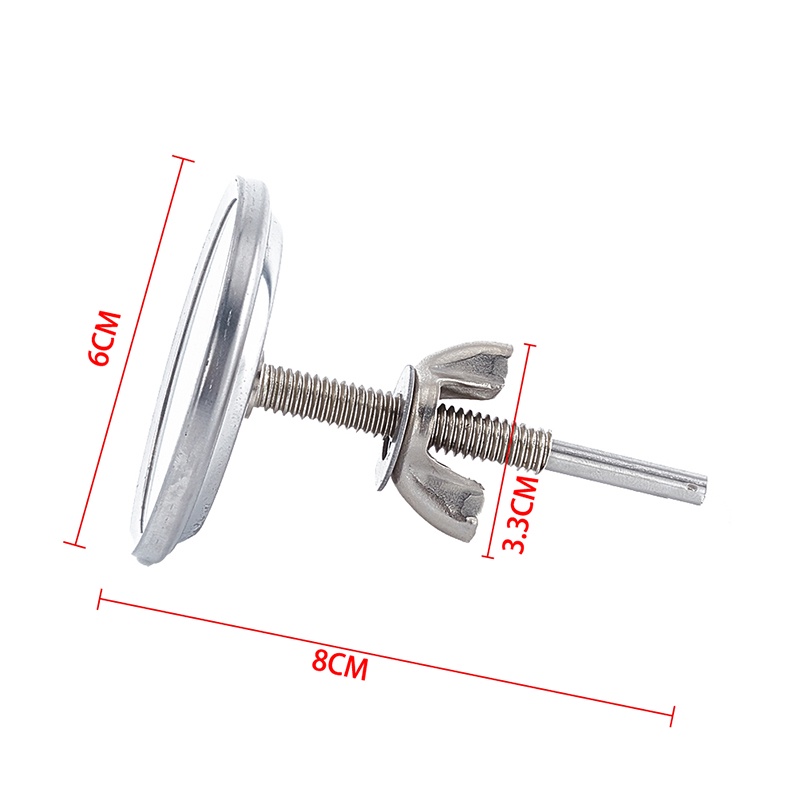 Termometer Pengukur Suhu Panggangan BBQ Bahan Stainless Steel 10-400℃