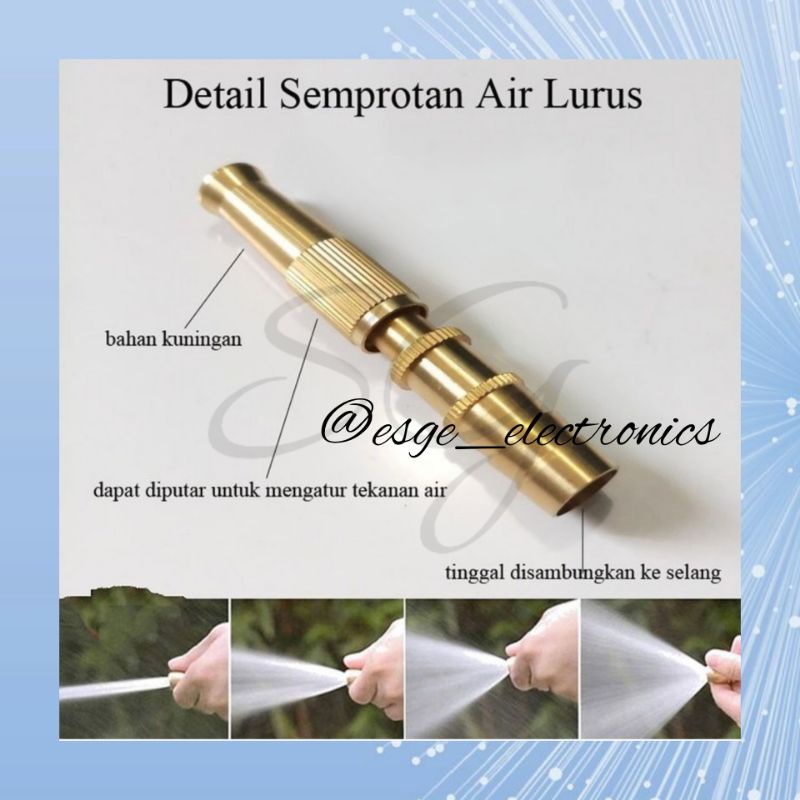 SEMPROTAN AIR LURUS KUNINGAN SEMPROTAN SELANG PIPA TAMAN CUCI MOTOR MOBIL AC SEMPROTAN AIR MODEL LURUS KUNINGAN NOZZLE HOSE SEMPROTAN SELANG AIR MODEL LURUS NEPEL KUNINGAN SAMBUNG SELANG KUNINGAN SEMPROTAN AIR JET SELANG NOZZLE SELANG SPRAYER