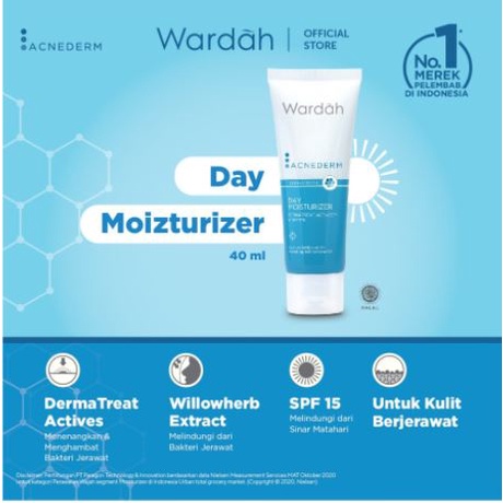 Set WARDAH Acnederm Series Paket/Satuan [ Balm Cleanser Cream Gel Powder ]