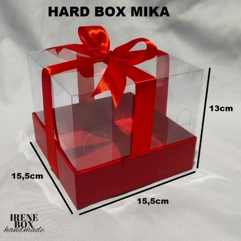 

Box Mika / Hard Box / Gift Box / Kotak Kado / Cake Box / Kotak Kue / Packaging / Box Hampers / Box Seserahan / Box Hantaran / Box Souvenir / Kemasan / 15,5x15,5x13