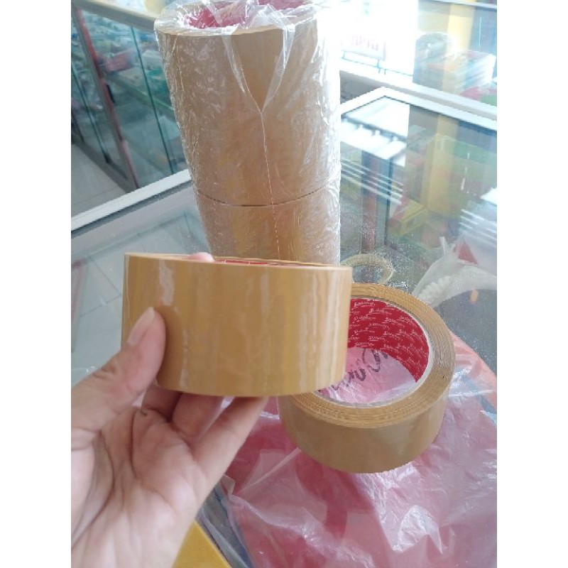 

Lakban Coklat Besar Tebal Ukuran 2 inci = 5 cm Murah