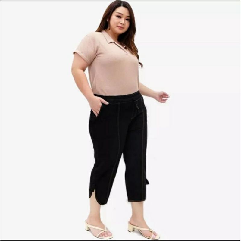 Celana Pendek 7/9 Jeans Wanita Jumbo // Celana 7/9 Jeans Wanita Jumbo