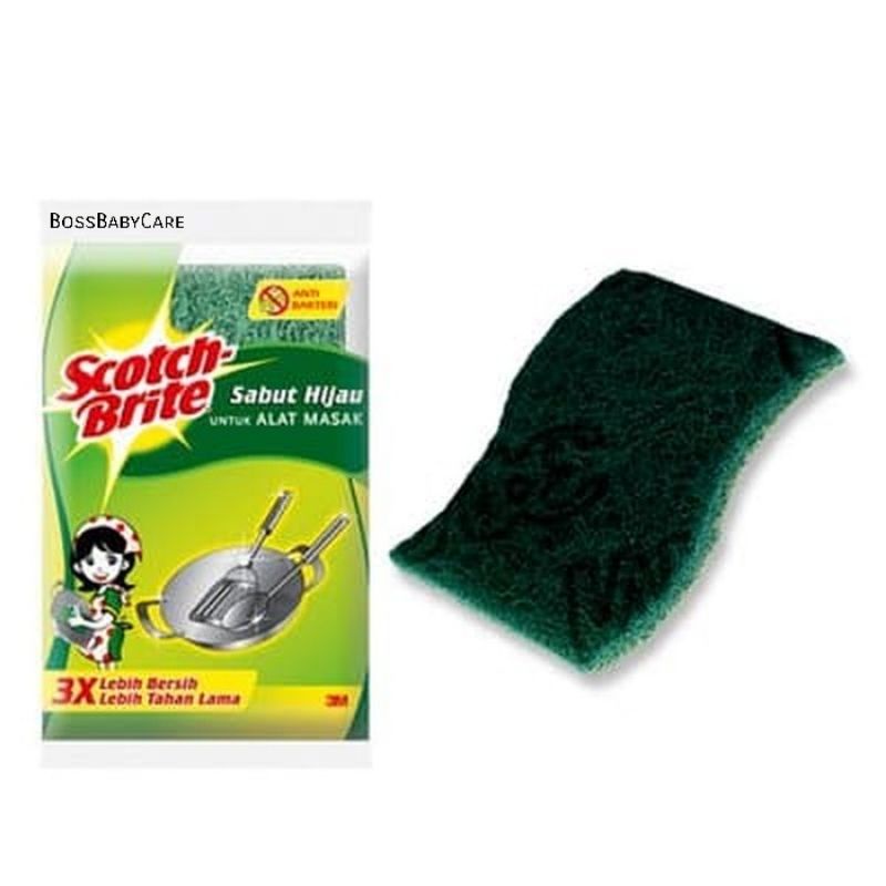 Jual M Scotch Brite Sabut Hijau Cuci Piring Id Id Pad Gt Shopee Indonesia