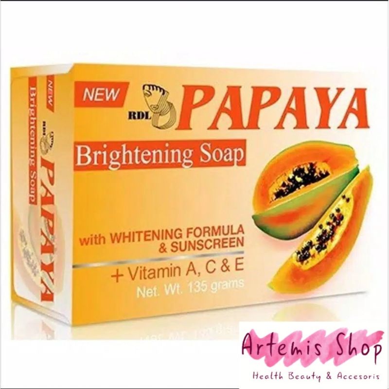 SARI RDL Papaya Whitening Soap / Sabun Pepaya RDL