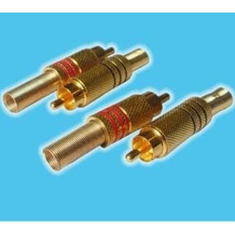 KONEKTOR JACK AUDIO-RCA GOLD/ JACK RCA GOLD Per Set (2pcs)