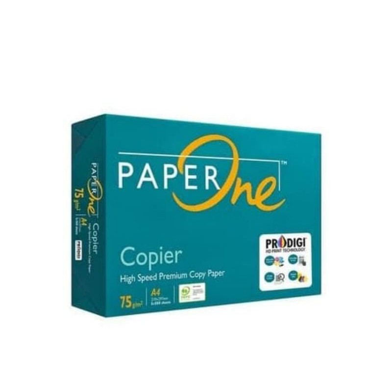 Paper One Kertas HVS A4  75gsm isi 500 lembar