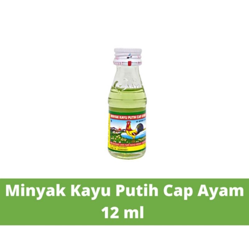 Minyak Kayu Putih Cap Ayam Kemasan Botol 12 ml,25 ml dan 40 ml