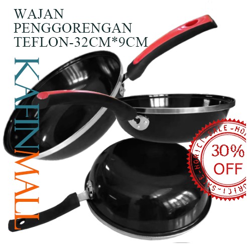 Wajan Bagus 32CM Wajan Bagus Teflon 32cm / Wajan Penggorengan Teflon 32cm