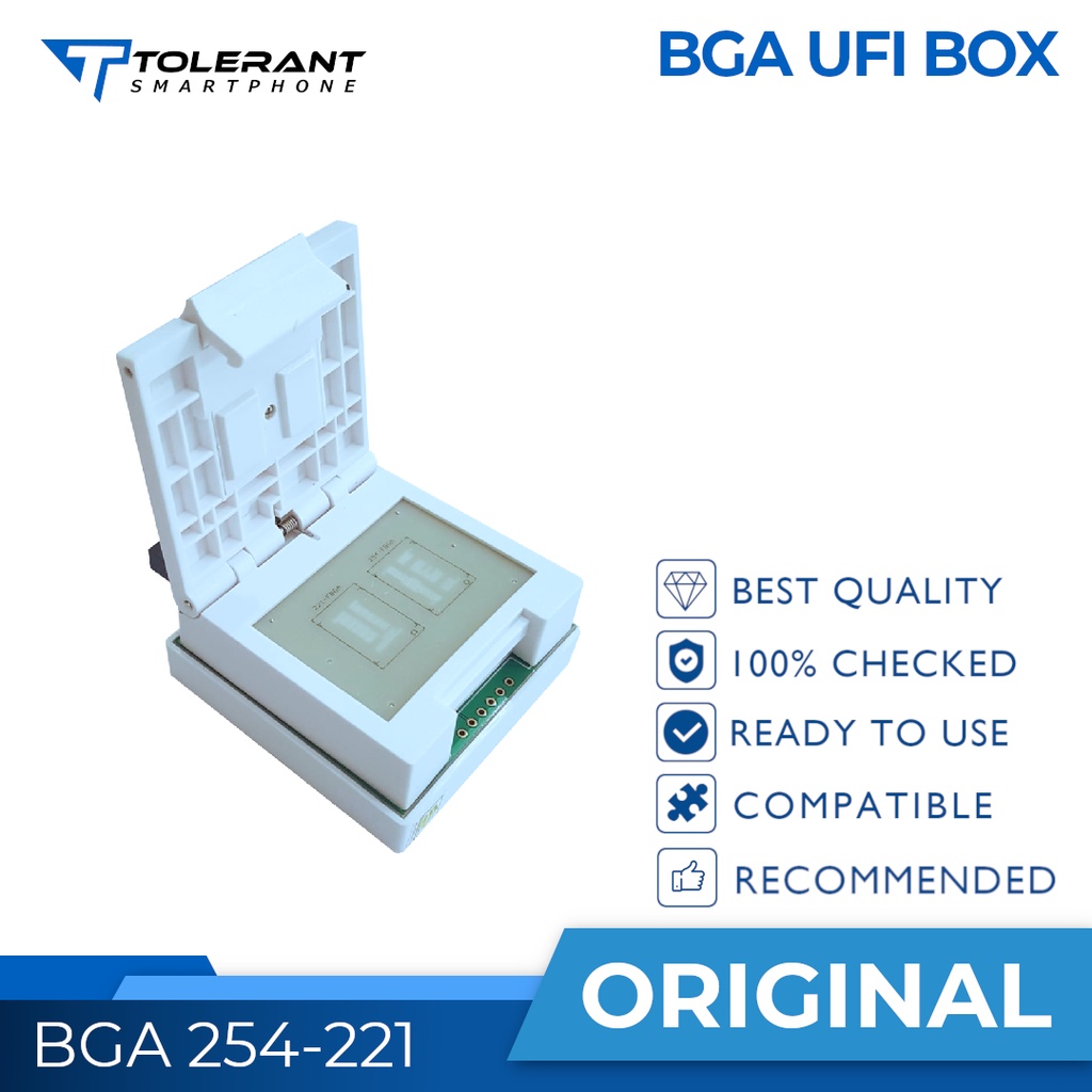 Soket BGA Ufibox 221 / 254 Original by UFI BOX - Alat Service HP