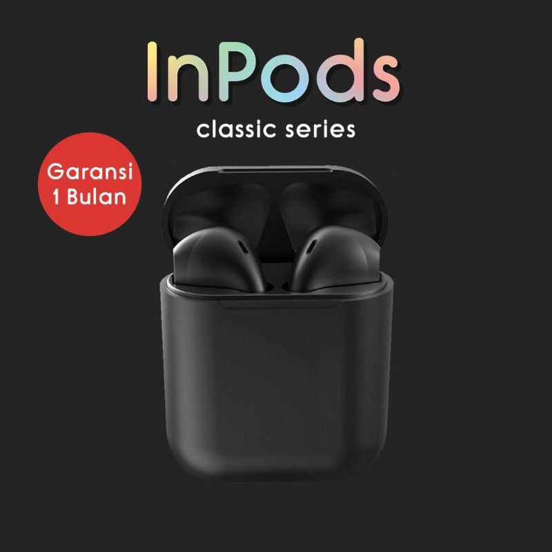 The Pods Lite 2022 Headset Bluetooth Inpods 12 Macaroon TWS IOS & Android Bergaransi