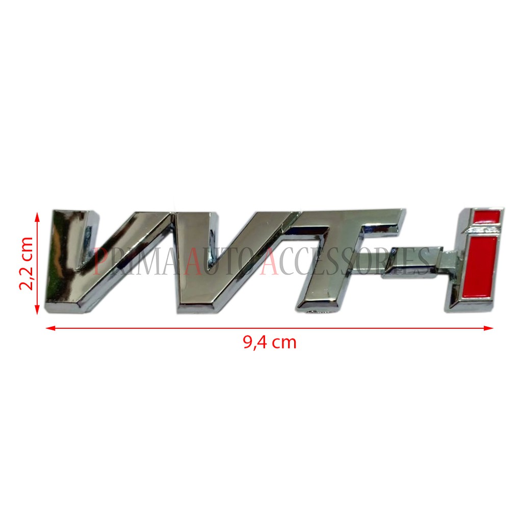 Emblem Logo Mobil VVTi / VVT-i Besar 9,4 cm