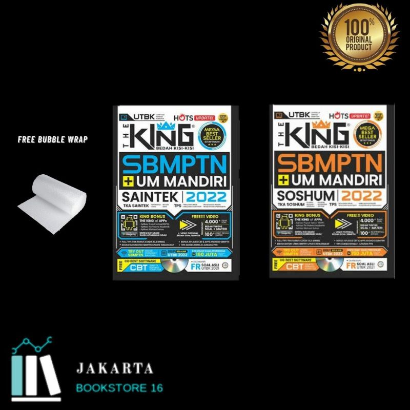 The King Buku SBMPTN 2022 UM Mandiri Saintek Soshum TPS UTBK 2022