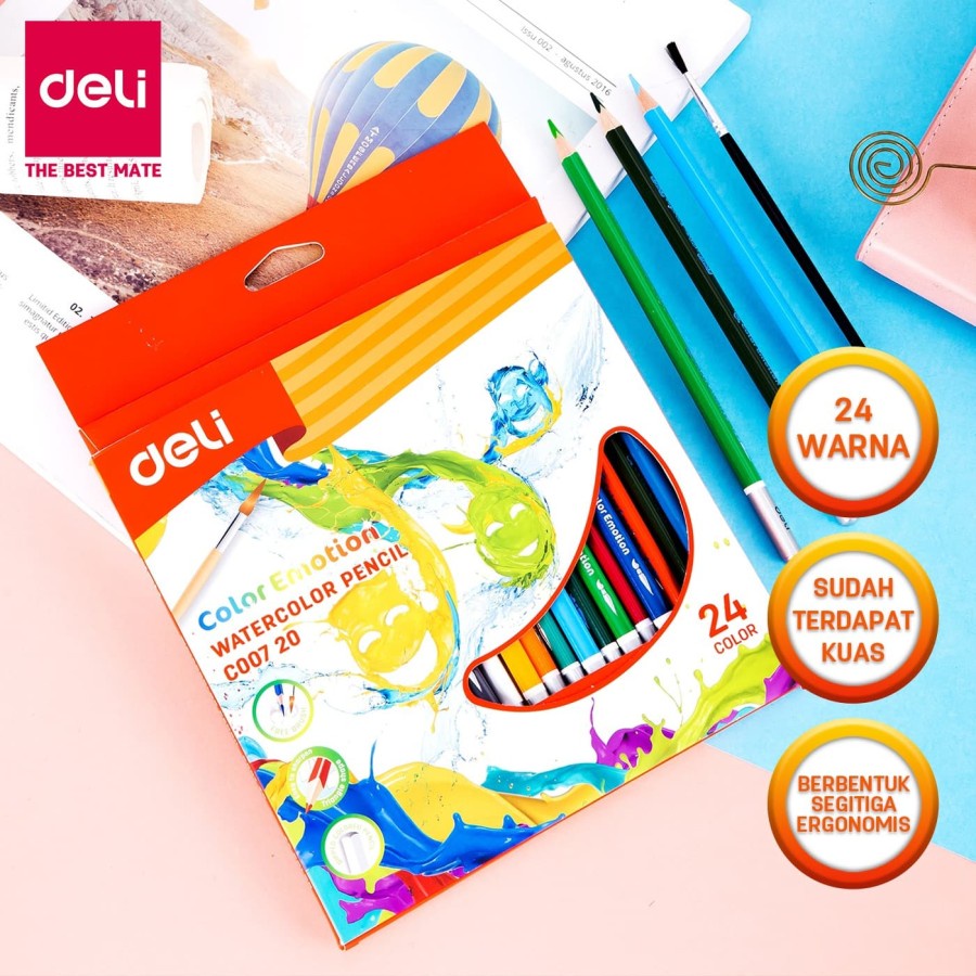 

Deli EC00720 Pensil Warna Painting 24 WARNA 1 SET