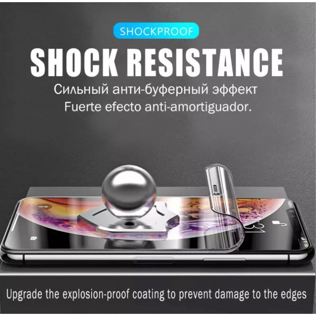 HIDROGEL CLEAR - SCREEN PROTECTOR TEMPERED GLASS JELLY FOR IPHONE - SAMSUNG - OPPO - VIVO - XIAOMI - REALME - INFINIX