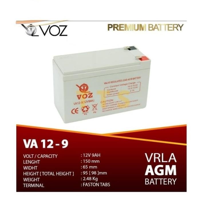 ~~~~~] AGA88 Baterai Aki VOZ 12V 5Ah VRLA Batre Mobil Motor Mainan Anak Lampu
