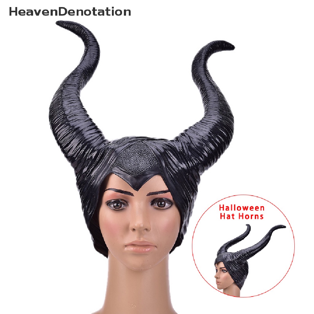 Topi Desain Tanduk Maleficent Evil Queen Untuk Kostum Cosplay Halloween