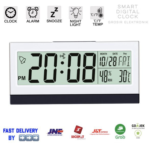 Jam Meja Digital &amp; Weker Keren &amp; Smart Alarm Clock Souvenir KD-1852