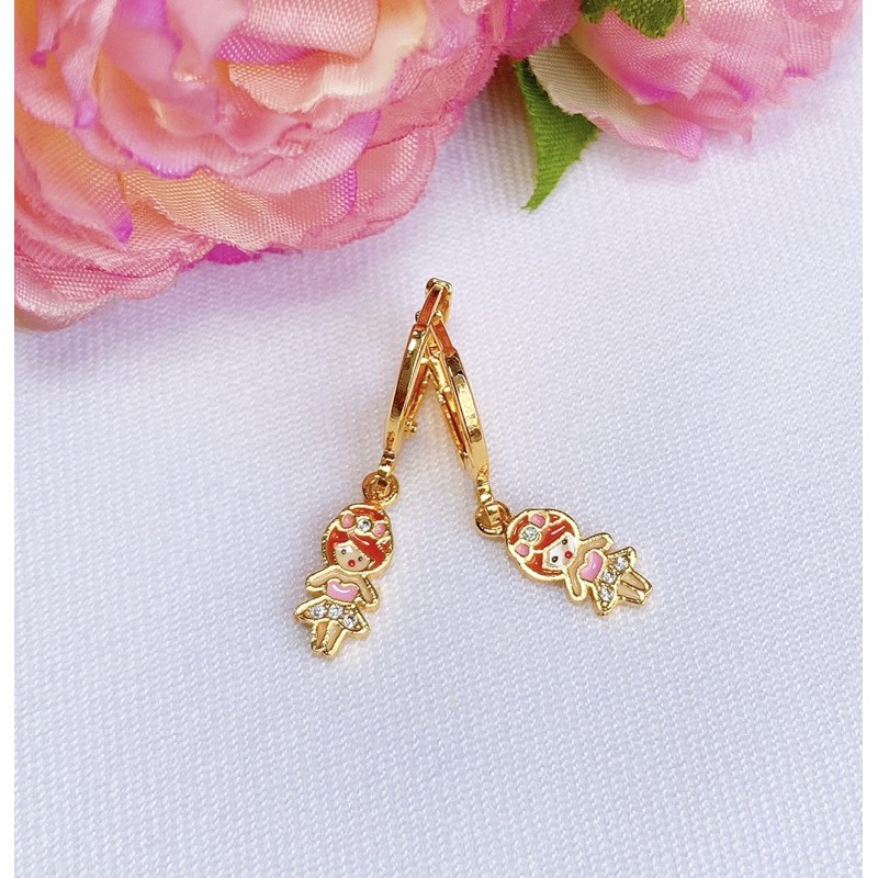 Anting Anak Pink Balerina Kristal