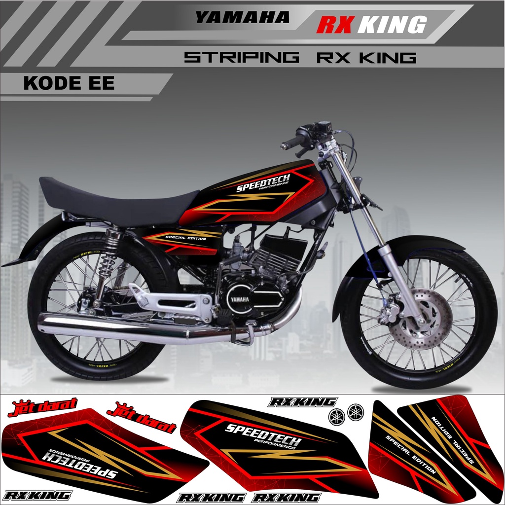 Sticker Rx King Variasi Stiker Striping Rx King Kode EE