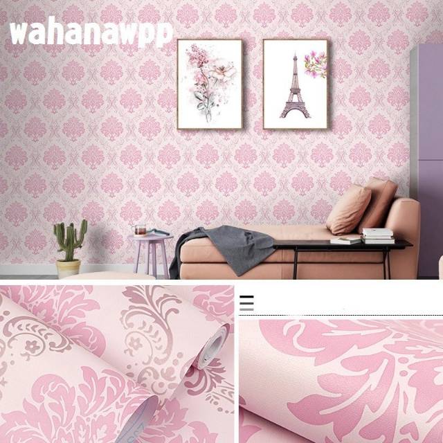 Wallpaper Sticker WWP-1078 BATIK PINK Walpaper dinding