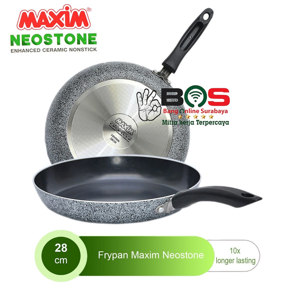 Maxim Neostone Maxim Frypan 28 CM Teflon Frypan Ceramic Coating Anti Lengket