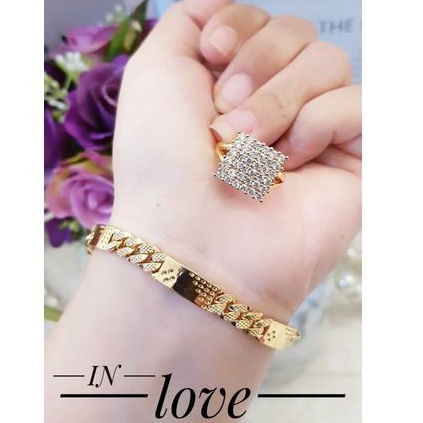 Xuping set gelang dan cincin