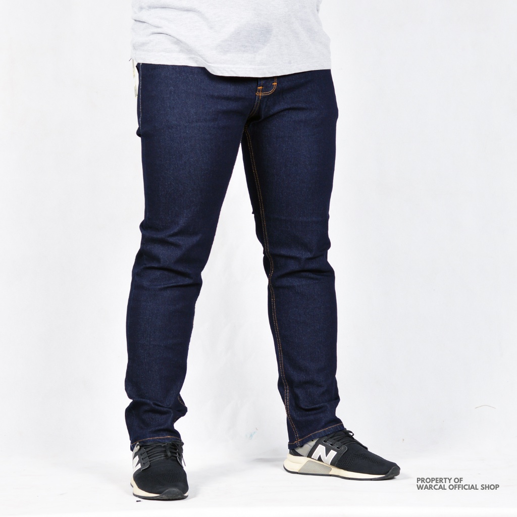 Jeans JUMBO Pria Strecth Celana Panjang Bigsize Slimfit Birdong