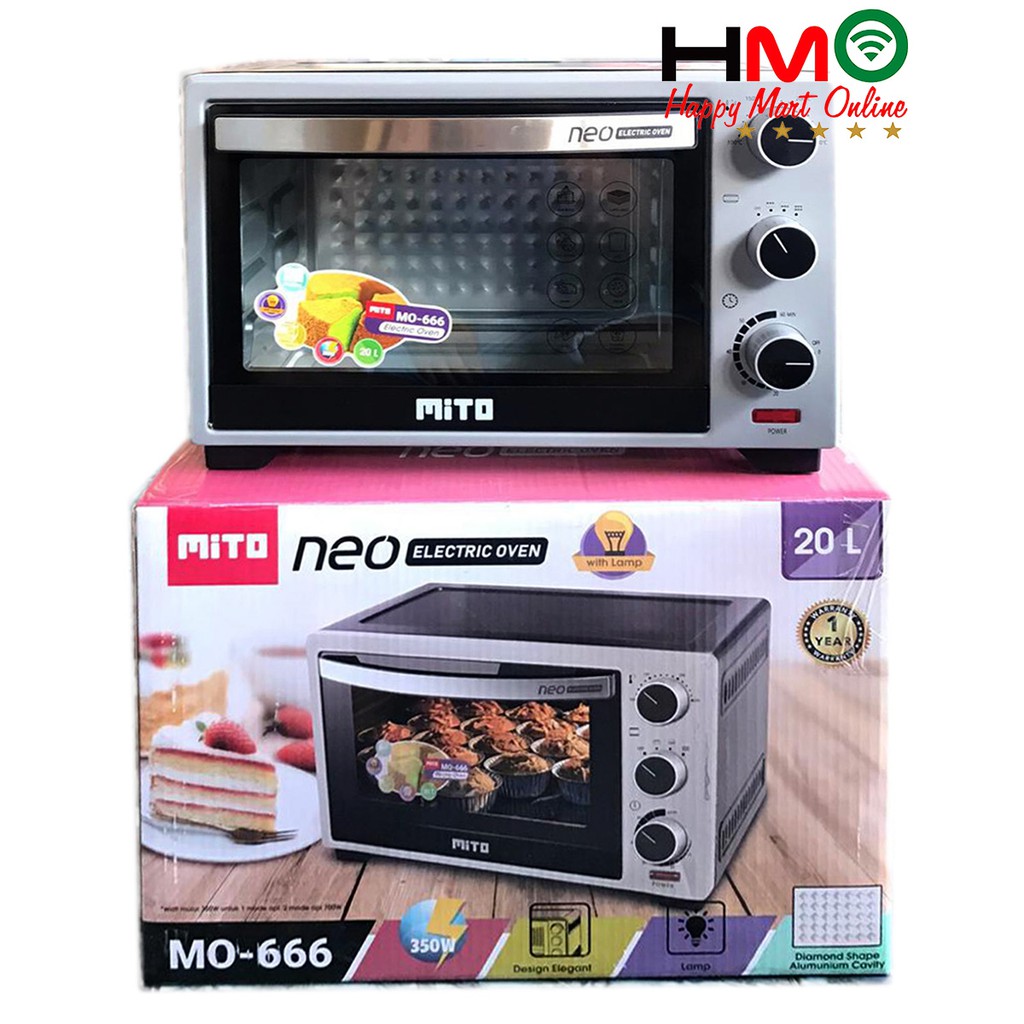MITO Oven Listrik 20 Liter Mito Electric Oven Mito MO-666 MO 666