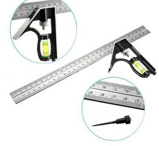 

Mistar Penggaris Taffware Siku Tukang Multifungsi