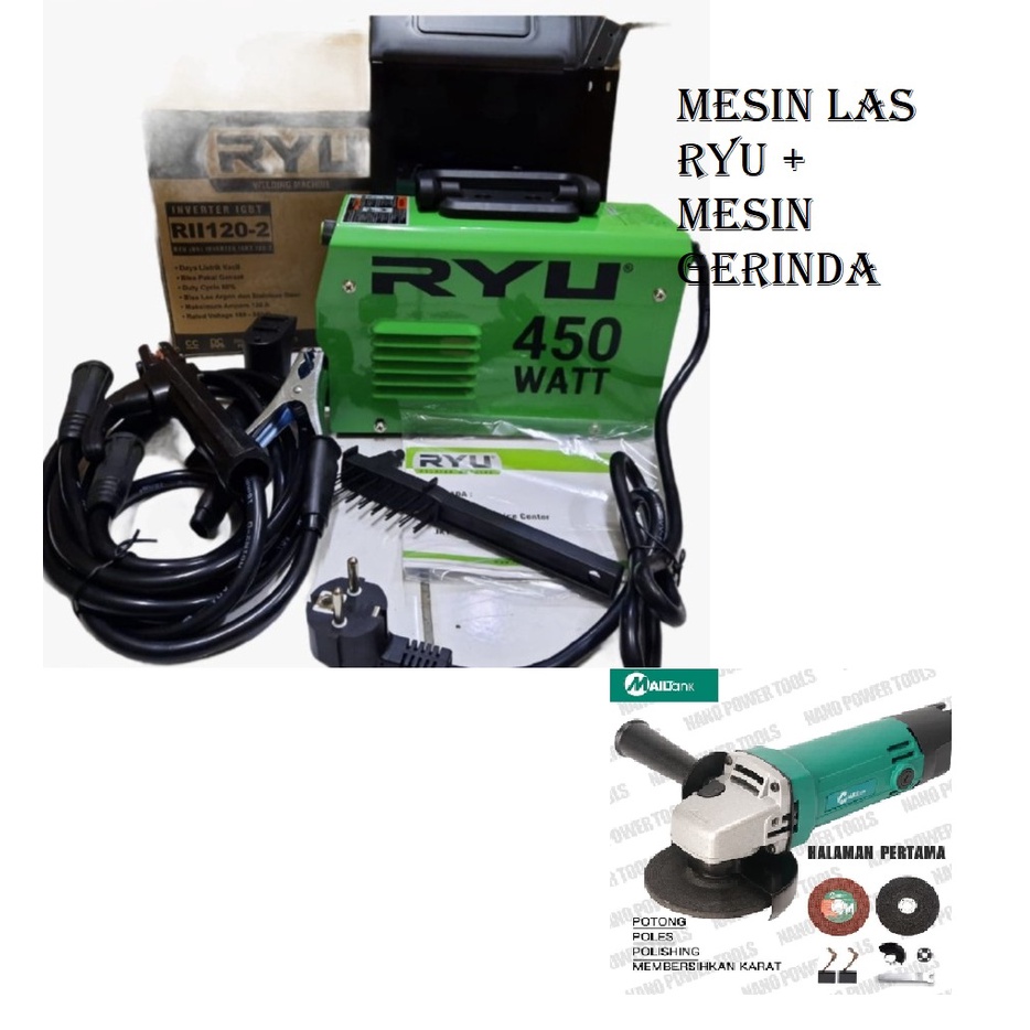 paket tukang las - mesin las ryu dan gerinda paket gerinda las ryu