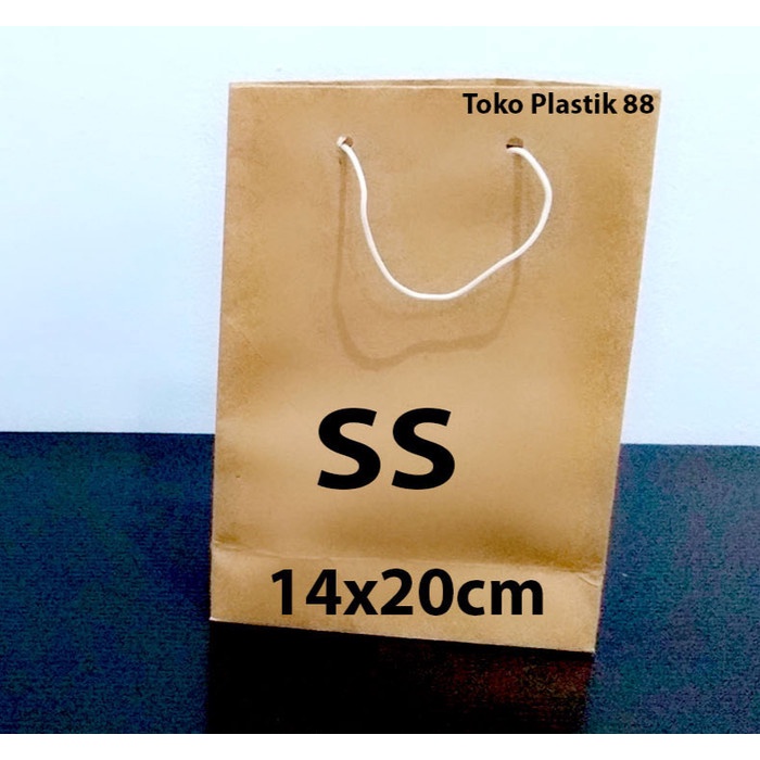 

Paperbag Coklat Polos Size SS (14 x 20 cm)