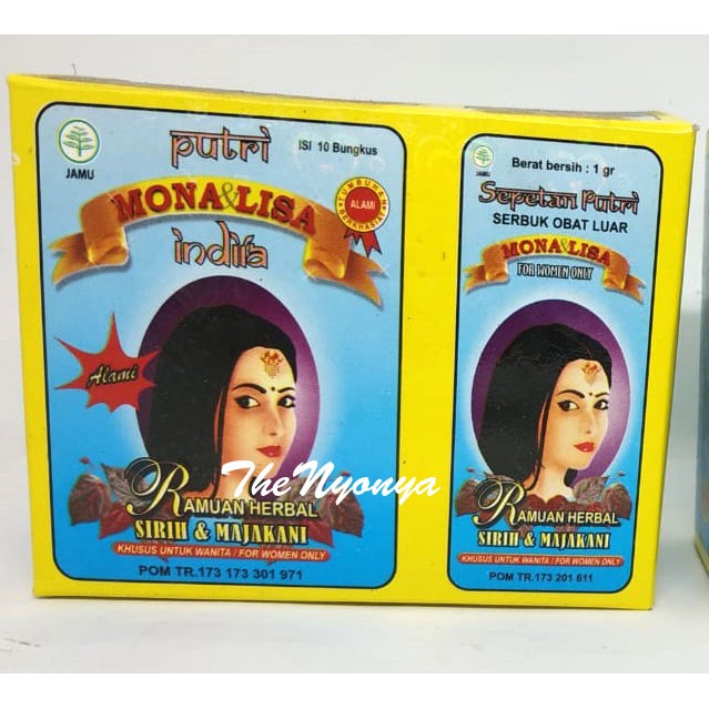 

Putri Monalisa India Jamu Herbal Sirih & Majakani 10 Sachet