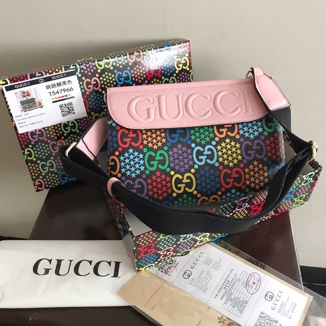 GUCCI AMPLOP RAINBOW CLUTCH TAS PESTA SELEMPANG SEMPREM