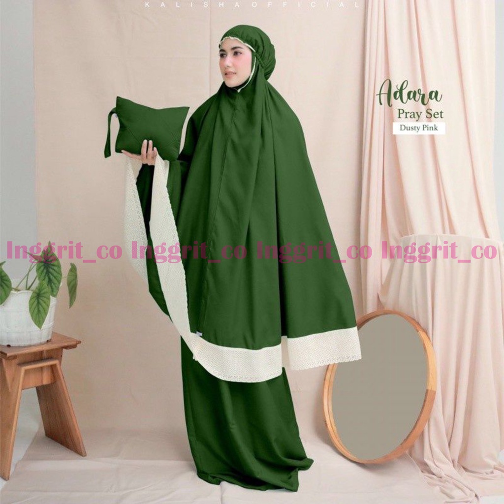 Mukena Dewasa Katun Polos Renda Jumbo/Mukena Traveling Dewasa