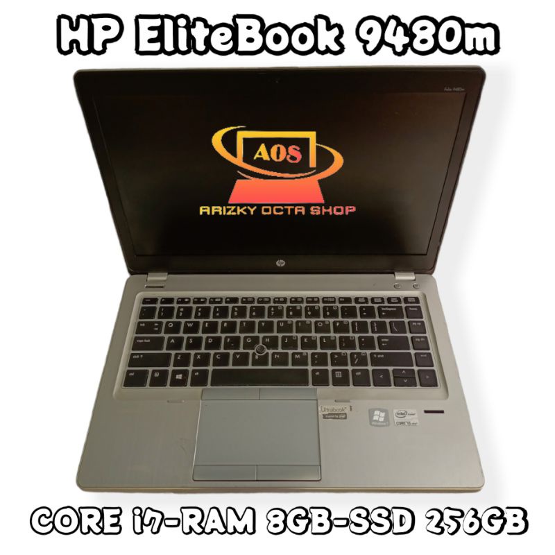 LAPTOP HP EliteBook 9480m Gen 4 Core I7 ram 8GB SSD 256GB SLIM Ultrabook Murah abis