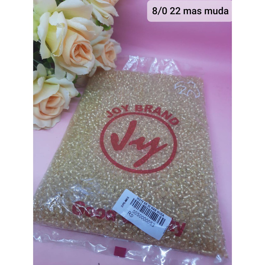 450GR MOTE  PASIR 8/0 22B MAS / MOTE MANIK PAYET / KERAJINAN