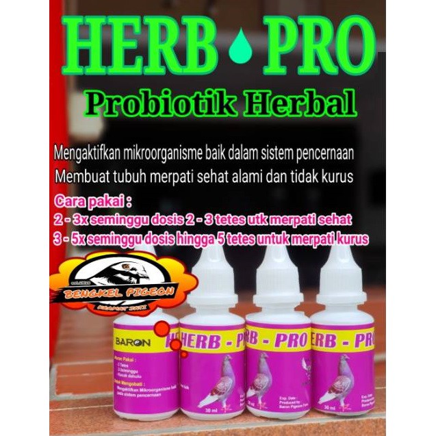 Herb Pro probiotik herbal merpati 30 ml