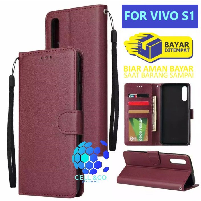 Flip cover VIVO S1 Flip case buka tutup kesing hp casing flip case leather wallet